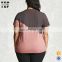 China suppliers bleached dip dye plus size women clothing cotton t shirt