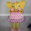 HI CE Attractive yellow elephant mascot costume with dress for sale