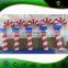 6.5ft Height Christmas Plastic Candy Cane For Decoration / Customize Advertising PVC Inflatable Candy Arches