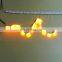 50cm crystal extendable led flexible drl with flow turn signal 16leds white amber daytime running light headlight for car