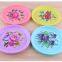 TX006 PLASTIC COLORFUL CAKE PLATE FOOD TRAY SNACK PLATE