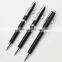 twist action colorful polished barrel metal l ballpoint ball pen with shiny chrome accents