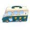 handle lunch tin box with hinge lid custom printing