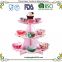 Paper Cake Stand Family Party Disposable Cake Stand Birthday Party Paper Cake Stand with LFGB approval Round Cupcake Plate For Wedding