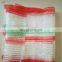 45*75cm vegetable knitted plastic raschel mesh bag in roll for sale