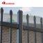 Galvanized Steel Spear Top Security Fencing Heavy Duty 2 Rail Powder Coated