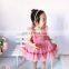 A0134# 2PCS Cute Summer Girls Dress Kids Princess Tulle Tutu Ball Gown Toddler Vestidos Infant Girl Birthday Clothes