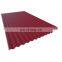 Standard sizes 0.12mm 16 ft black red colored roof panels metal corrugated sheets for sale