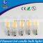 UL 120V Input Bright White 4500k Dimmable Transparent 6 Watt Led Candelabra E12
