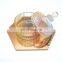 Mirror Glass Charger Plates With Decorative Beads Around