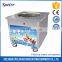 Commercial Thailand style professional fruits fry ice cream roll pan machine