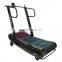 Exercise machine life long self-powered non-motorized curved manual treadmill new design slim gym use running machine