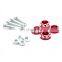 Custom6mm Aluminum Alloy Decorative License Plate Bolt Screw Gasket