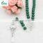 Hot Sale St Benedict Big Wooden Bead Cord Rosary