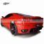 Beautiful carbon fiber HM style body kit for Ferrari F430 front spoiler rear spoiler side skirts and wing spoiler