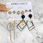 Multiple styles gift earing temperament tassel sets stud girl earring set