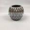 art cheap geometric modern matte black and white geometric table ceramic porcelain flower vase set for home decor