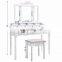 Three Mirrored Simple Dressing Table 7 Drawers 6 Organizers dresser makeup table