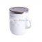 2022 Promotional Candy Color Stainless Steel Travel Coffee Mug Cup Portable Tumbler Mugs With Lid Handle And Customized Logo