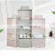 Private Label Pink Stackable Hanging System Navy Blue Cube Wall Mounted Storage Bins