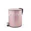 2021 new design style products metal color codes pedal stainless steel waste bin  for hotel home