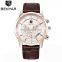 Benyar BY-5104M Personalized Man Quartz Wrist Watches Chronograph Calendar Luxury Leather Men Watch Manufacturer