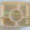Disposable corn starch plates, biodegradable corn starch food container, biobased food tray, Disposable Plastic Takeaway Meal Tray, Corn starch blister packaging tray, blister packaging