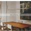 Home Decorative Nodic Aluminum Chrome Tea Room Lamps Modern Chinese Chandelier LED Lamp