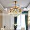 42 inch retractable remote control bladeless ceiling fan with led light led ceiling fan lighting