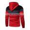 New Design Contrast Zipper-up Hoodies Embroidery Custom Logo Hoodies