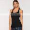 New Style Nylon Spandex Black Tank Top Fitness Gym Tank Top Women's Breathable quick drying tan tops