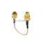 Pin Sma male to SMA female RF Coaxial Cable assembly lmr200 400 .141 s402 length 50cm grey black ferruel for antenna