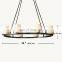 Copper Industrial Style Glass Lampshade Chandelier Ceiling Light Fixture For Living Dining Room Bedroom Kitchen Island Foyer