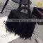 Wholesale leather tassel fringe bag girls pu tote handbags shoulder aslant female women bags