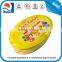 Oval shape candy tin can available in various color and design