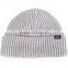 Light grey wool ribbed beanie from Guangjia caps industry