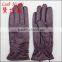 women cheap purple wholesale leather gloves with strap