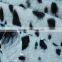 cow dots printed polyester plush blankets fabric