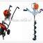 2016 new design 4 stroke gasoline earth driller with big bit