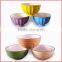 Color cheap ceramic popcorn bowl with decal