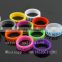 Popular e cigarette silicone ring vape band with customized logo available, mix color anti-slip vape band ring for ecig mods
