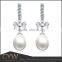 CYW fashion 925 sterling silver imitation pearl drop earrings 925 sterling silver jewellry