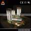 3d architecture model with led lighting and water feature