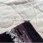 Fluffy and cozy 3ply polyester printed flannel fleece quilt comforter with flower pattern and sherpa i