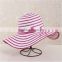 QXSH0053A Hot floppy straw hat for women Rope bowknot strip summer beach hat panama
