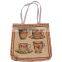 PLUS burlap bag jute tote bag wholesale Handbag Jute Bag