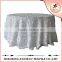 Wedding satin rosette table cloth