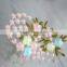 Amazing multi-color lace fabric floral organza fabric for african lace