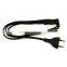 EU Europe AC power supply adapter cord Cable Connectors 2 pin 2-prong