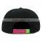 2015 Fashion style cotton baseball cap snapback hat with a hook and loop patch
